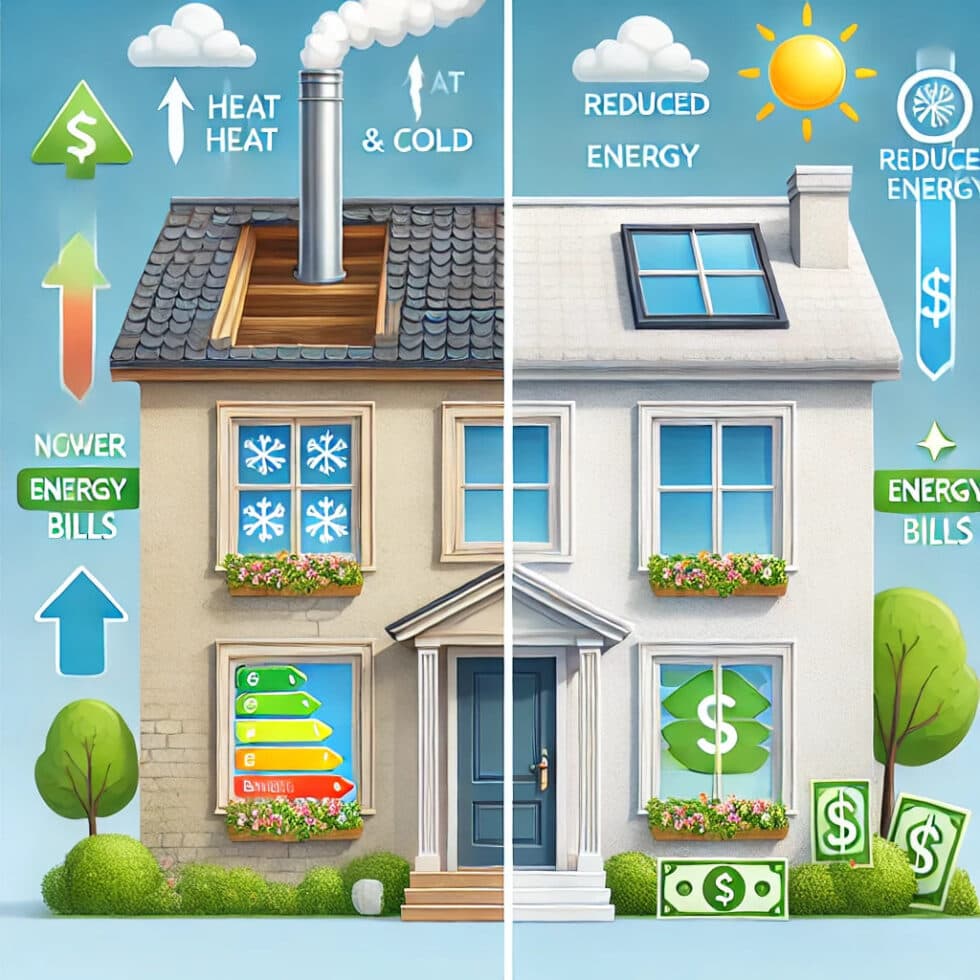 Energy-efficient window installation